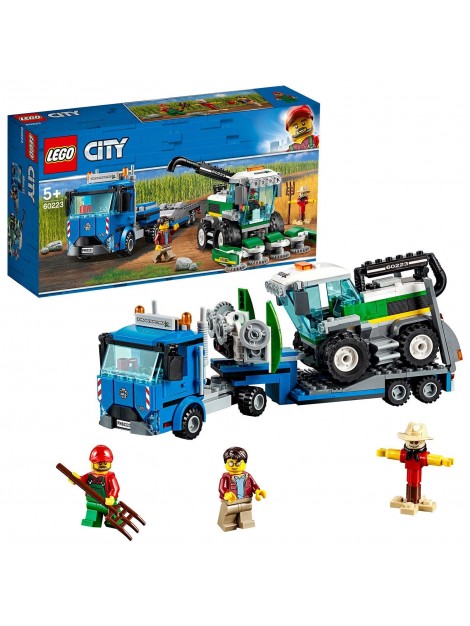LEGO City 60223 Trasportatore di Mietitrebbia con 2 Minifigures e Uno  Spaventapasseri