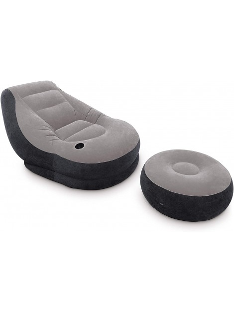 Intex 68564 Poltrona Lounge 99 x 130 x 76 cm, con Poggia Piedi